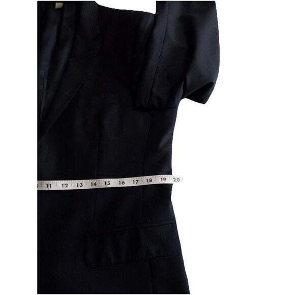 Burberry London Blazer Men's 42 Black Wool Single Breasted Jacket Made In Italy - Picture 10 of 13